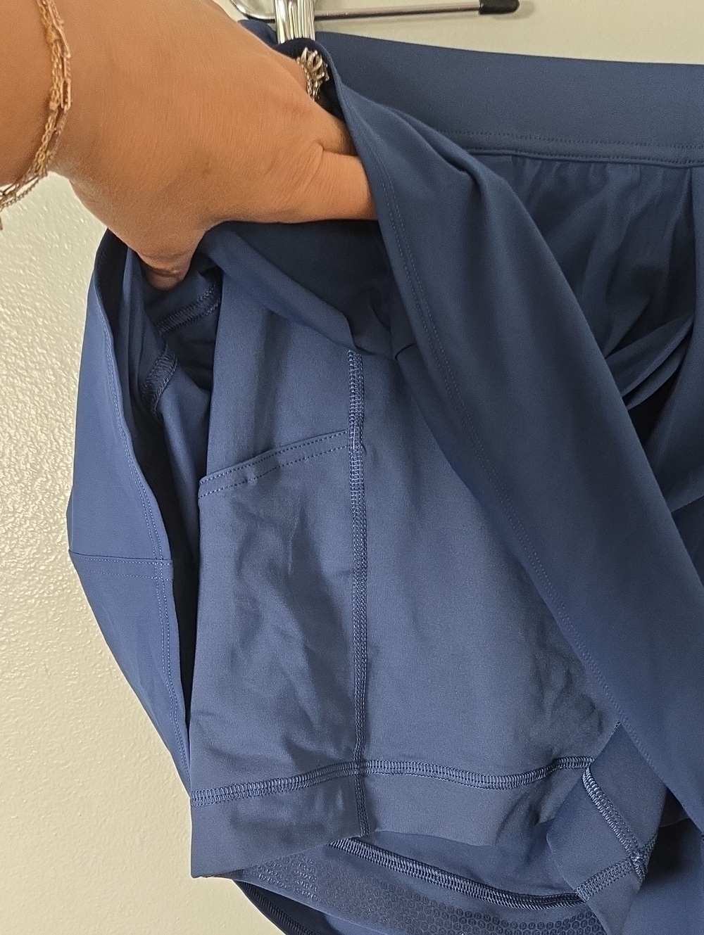 Lululemon | NWT Blue Angled-Pleat High-Rise Tennis Skirt Size Large - Picture 8 of 10